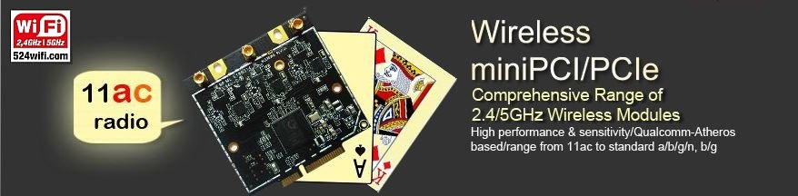 miniPCIe modules 802.11ac 5GHz - WiFi5