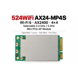 524WiFi AX24-MP4S Pro Plus – Wi-Fi 6 AX2400 4×4 Mini PCIe AP Module
