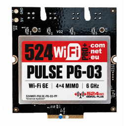 524WiFi Pulse P6-03 Pro Plus – Wi-Fi 6E 4x4 6 GHz M.2 E-Key Radio Module