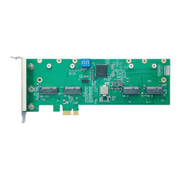 Wallys 2G41 Linux PCIe adapter for miniPCIe and M.2 WiFi modules, 4*miniPCIE slot to PCIe adapter