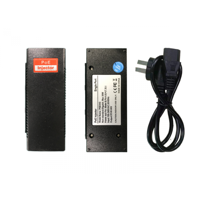 PoE Injector, 56 V with Line Cord, NetCloud Equipment Accessories