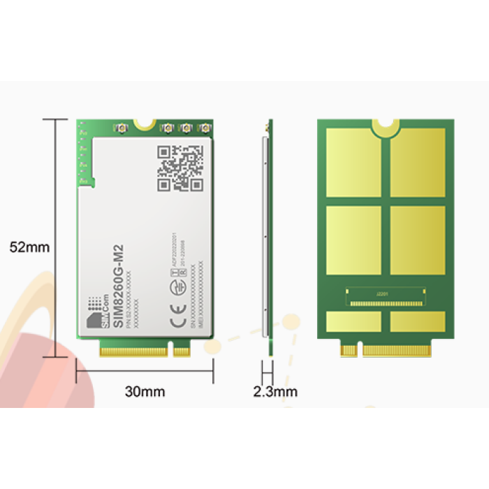 SIMCOM SIM8260G-M2 Multi-Band 5G NR/LTE-FDD/LTE-TDD/HSPA+ module which ...
