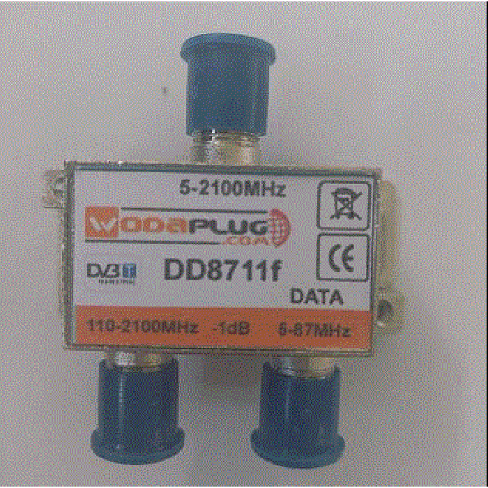 Wodaplug Diplex filter DD8711f 3*F connectors, fro EOC system, data 2 ...
