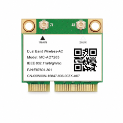 Intel MC-AC7265 PCI-E 1200Mbps Wireless Mini WiFi + Bluetooth 4 Network Card 802.11ac
