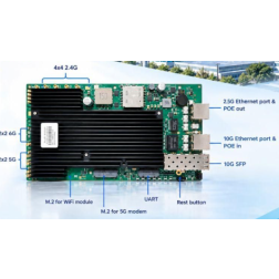 Qualcomm IPQ Marina DR5424S 802.11be Wi-Fi 7 Tri-band Multifunction board 2x2 mu-mimo OFDMA 10+2,5Gbps ethernet, POE, wifi7, wallys