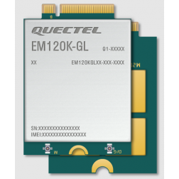 Quectel EM120K-GL M.2 modul LTE-A IoT/M2M DL 3xCA Cat 12 Module global 600Mb downlink / 150Mb uplink