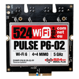 524WiFi Pulse P6-02 Pro Plus – Wi-Fi 6 4x4 5 GHz M.2 E-Key Radio Module