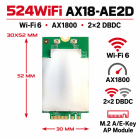 524WiFi AX18-AE2D professional radio module