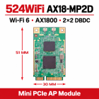 524WiFi AX18-MP2D professional radio module