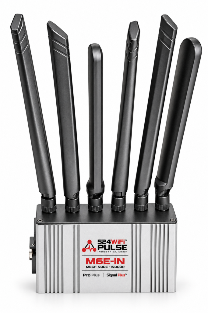 524WiFi Pulse M6E-IN Mesh Node branded product visualization