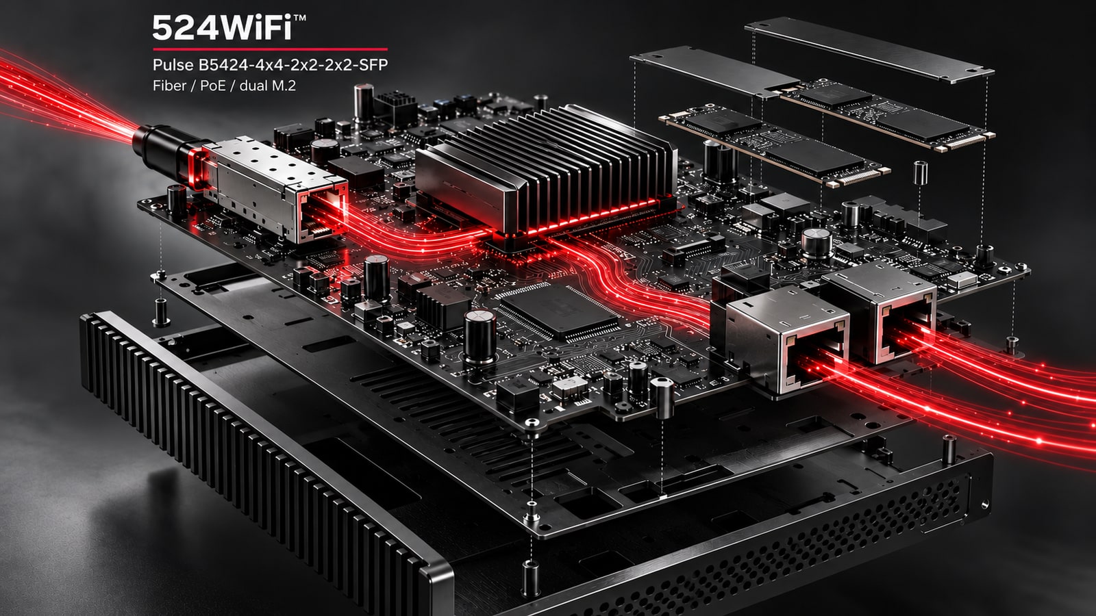 Pulse B5424-4x4-2x2-2x2-SFP · deployment illustration