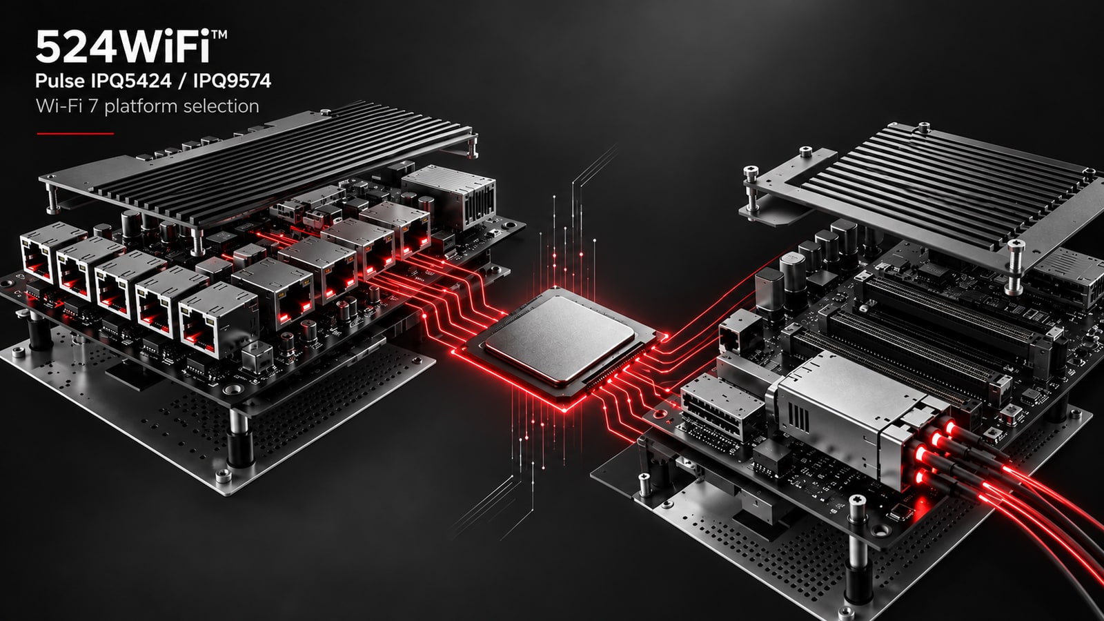 Pulse IPQ5424 / IPQ9574 · deployment illustration