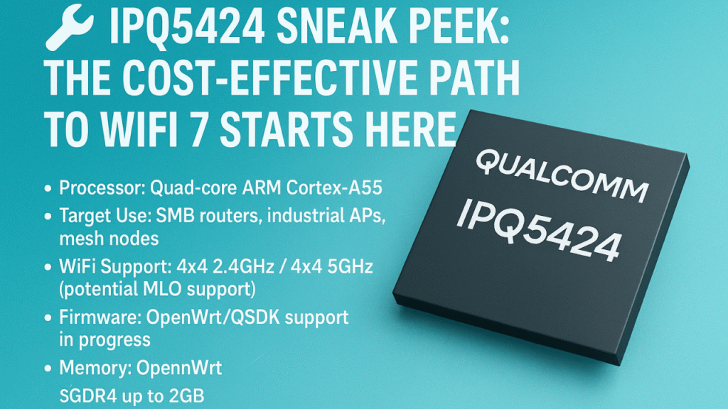 IPQ5424 Sneak Peek: The Cost-Effective Path to WiFi 7 Starts Here