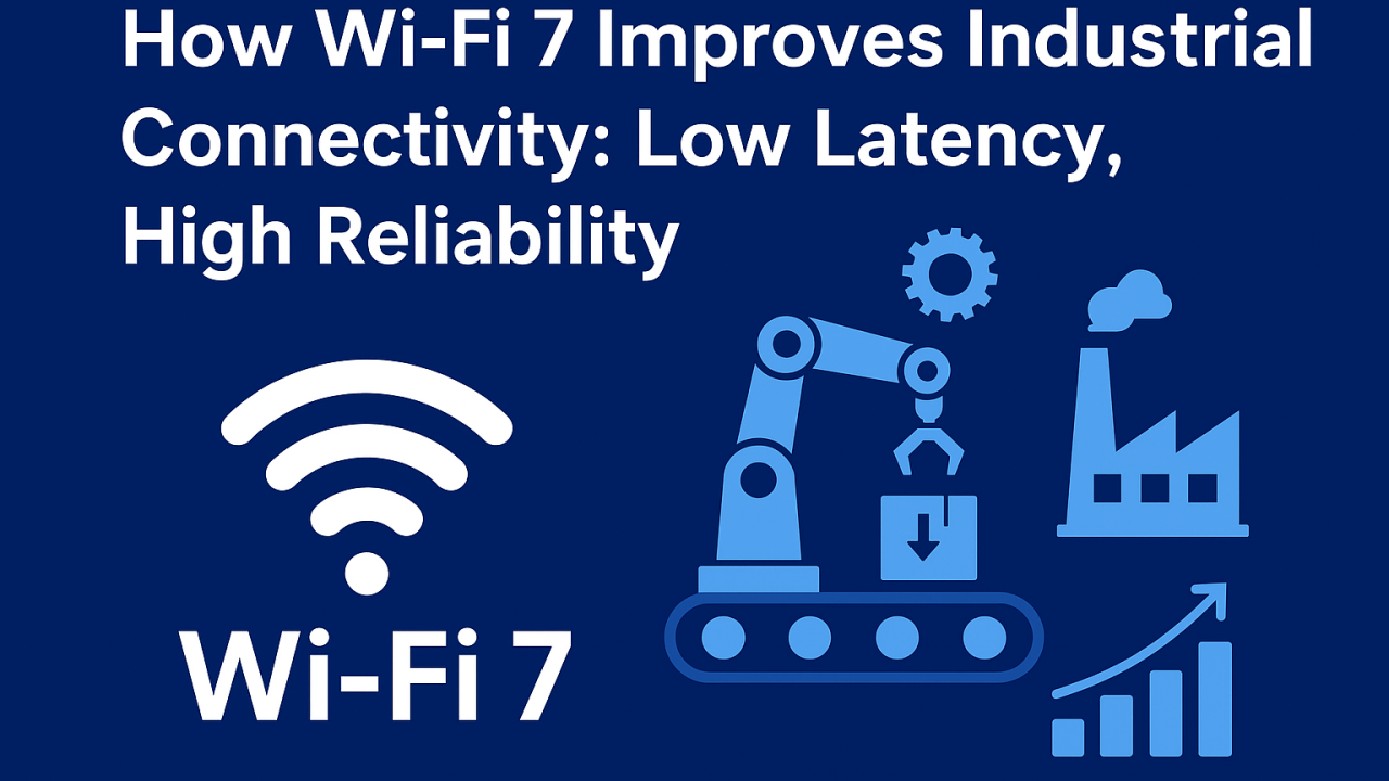 How Wi-Fi 7 Improves Industrial Connectivity: Low Latency, High Reliability